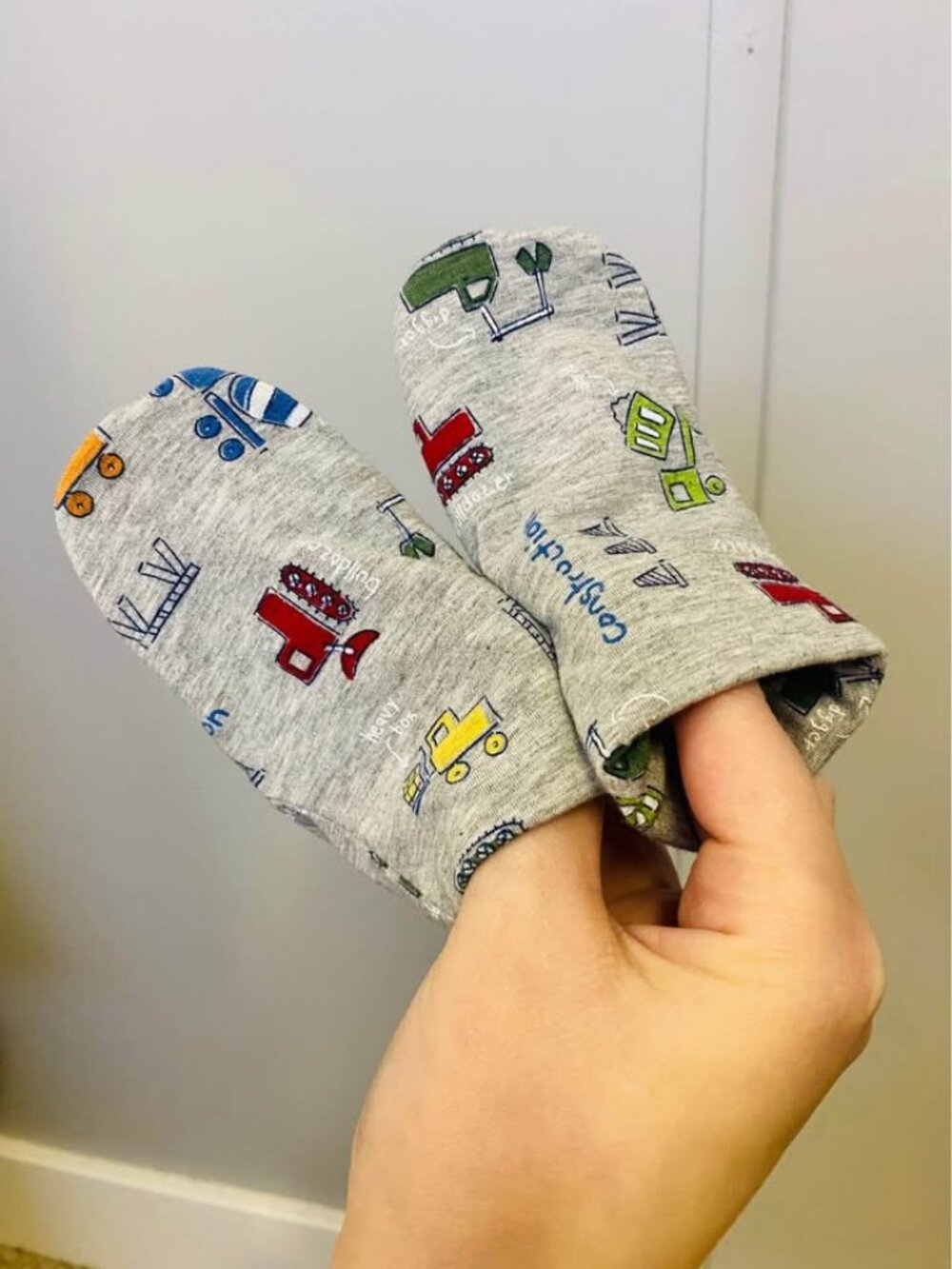 EUC HaCo Baby Booties - Construction, Size 3